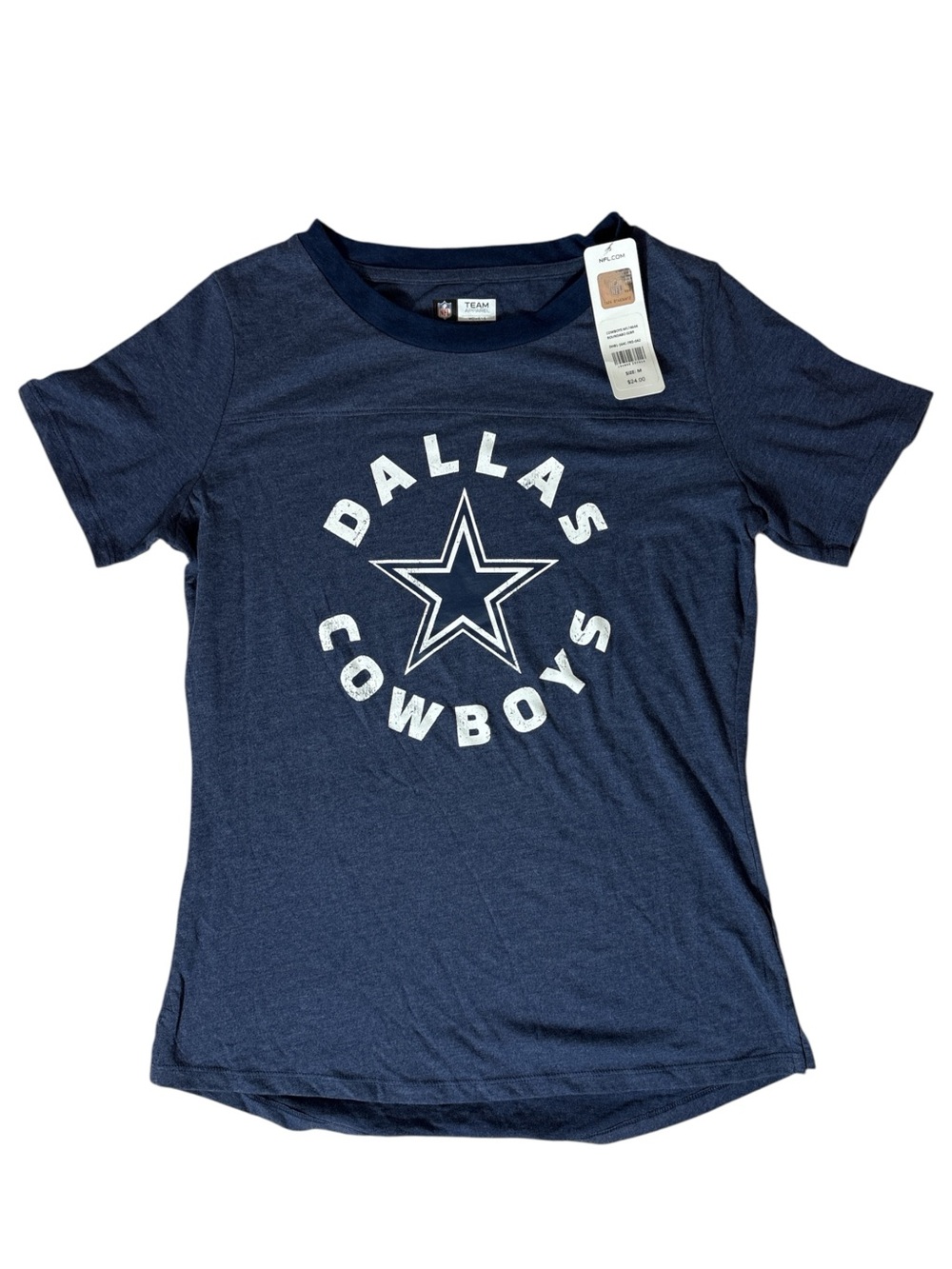NWT Dallas Cowboys Navy Blue Star T-Shirt Women’s M NFL Team Apparel Size Medium
